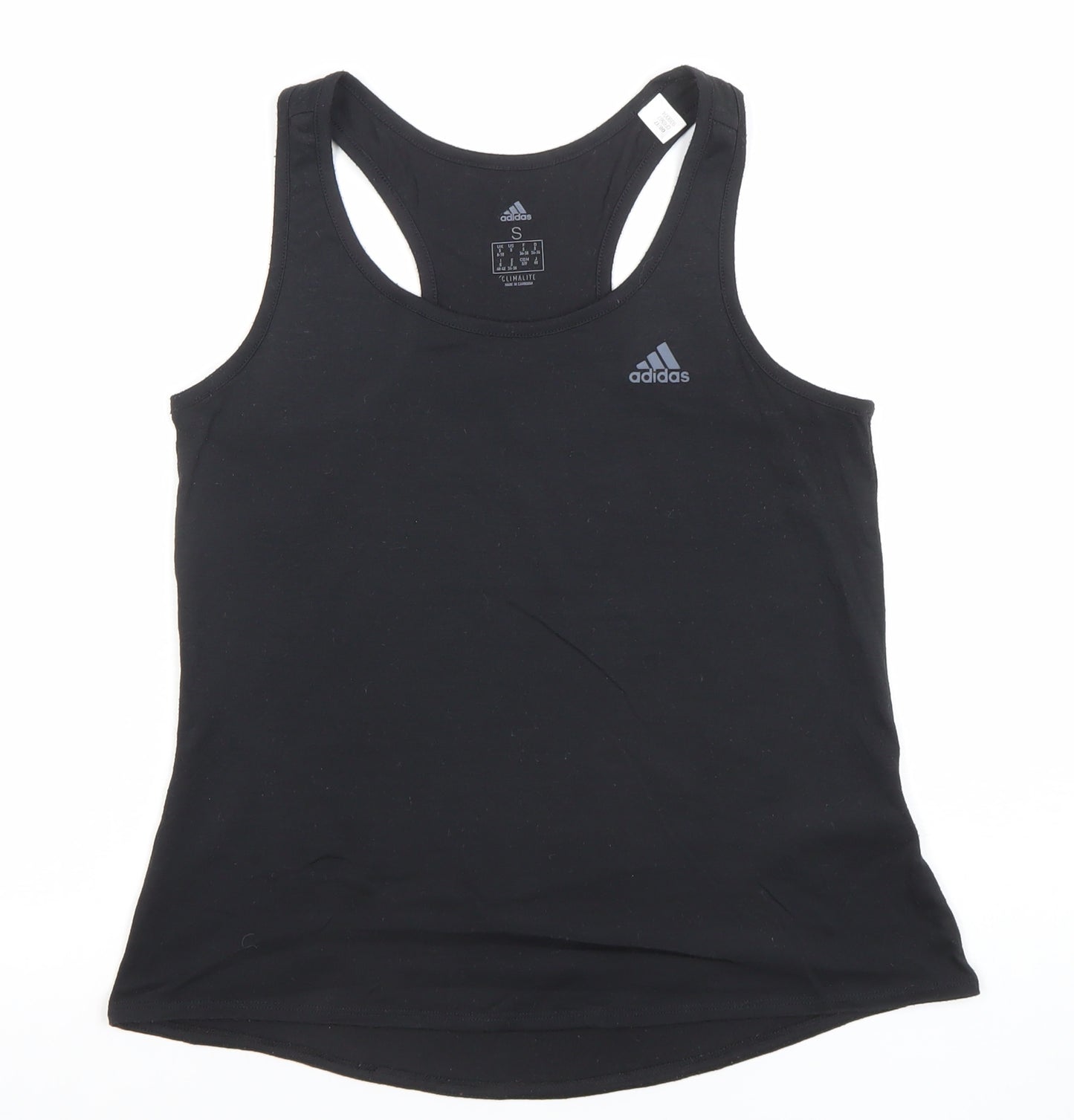 Adidas Womens Black Small Climacool Racerback Tank Top