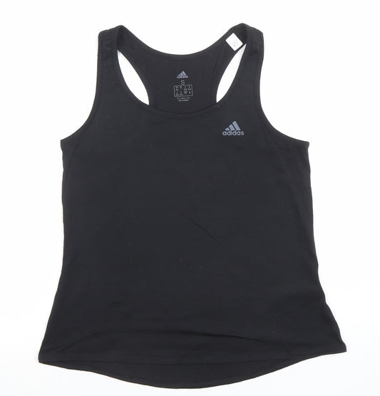 Adidas Womens Black Small Climacool Racerback Tank Top