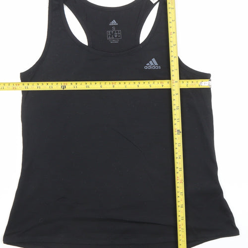 Adidas Womens Black Small Climacool Racerback Tank Top