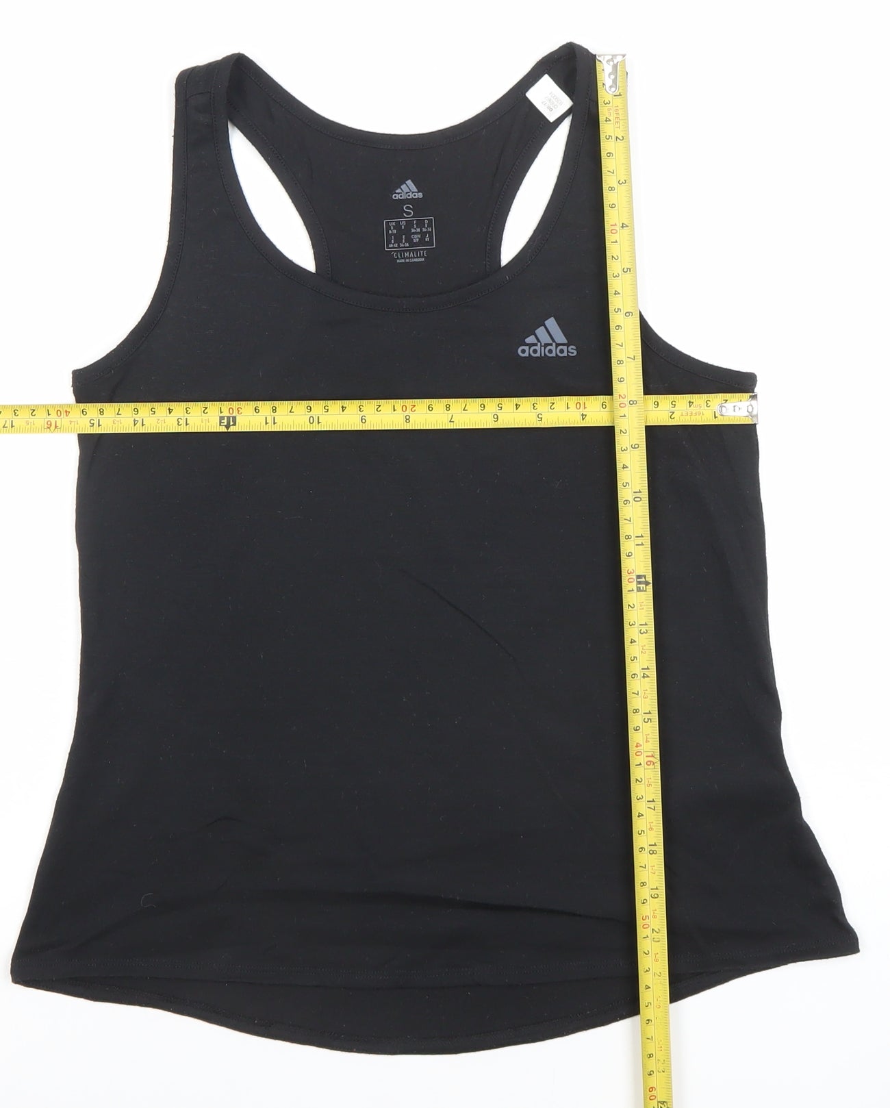Adidas Womens Black Small Climacool Racerback Tank Top