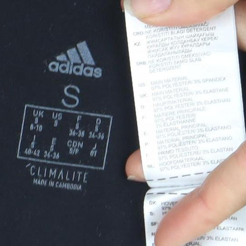 Adidas Womens Black Small Climacool Racerback Tank Top