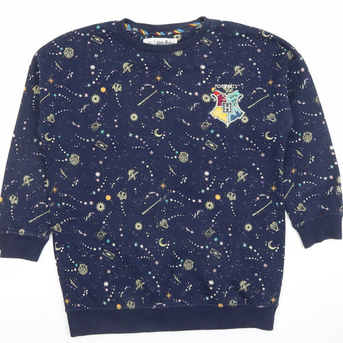 Marks and Spencer Girls Blue Harry Potter Hogwarts Nightshirt 9-10 Years