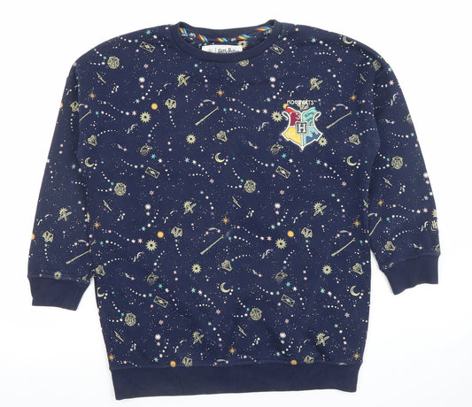 Marks and Spencer Girls Blue Harry Potter Hogwarts Nightshirt 9-10 Years