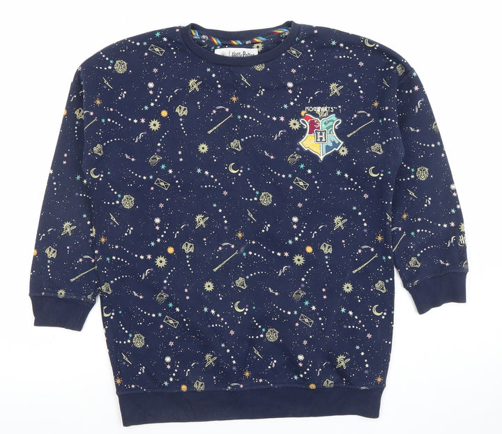 Marks and Spencer Girls Blue Harry Potter Hogwarts Nightshirt 9-10 Years