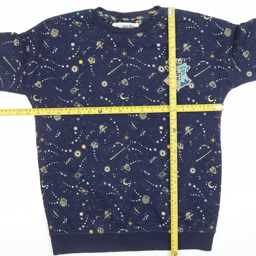 Marks and Spencer Girls Blue Harry Potter Hogwarts Nightshirt 9-10 Years