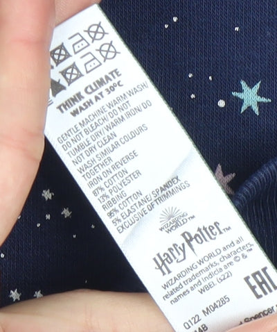 Marks and Spencer Girls Blue Harry Potter Hogwarts Nightshirt 9-10 Years