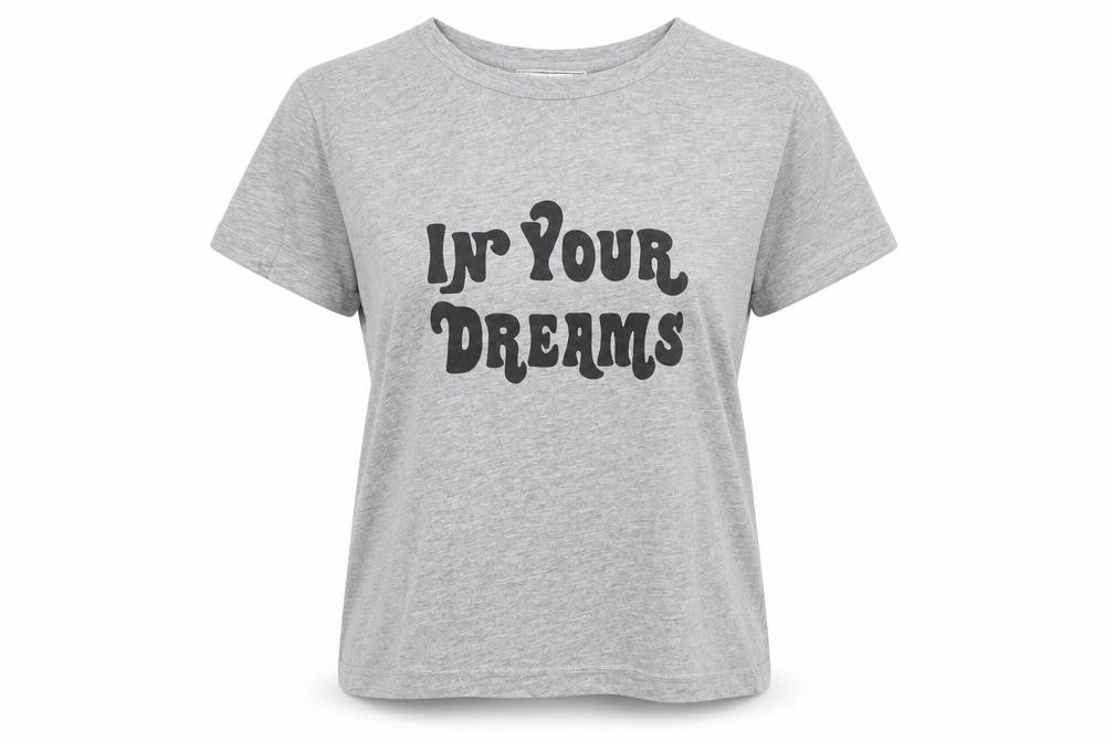 Pull&Bear Women's Grey S Graphic T-Shirt Crew Neck Short Sleeve