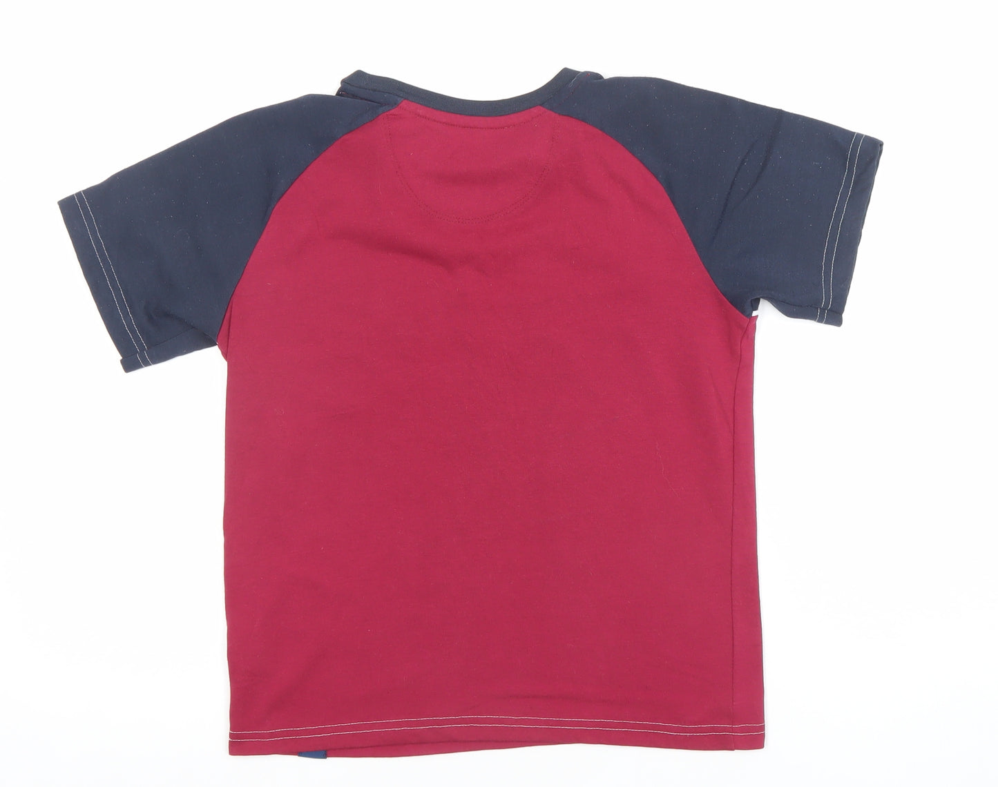 Harry Bear Boys Red Chillin' Graphic Short Sleeve T-Shirt 10-11 Years