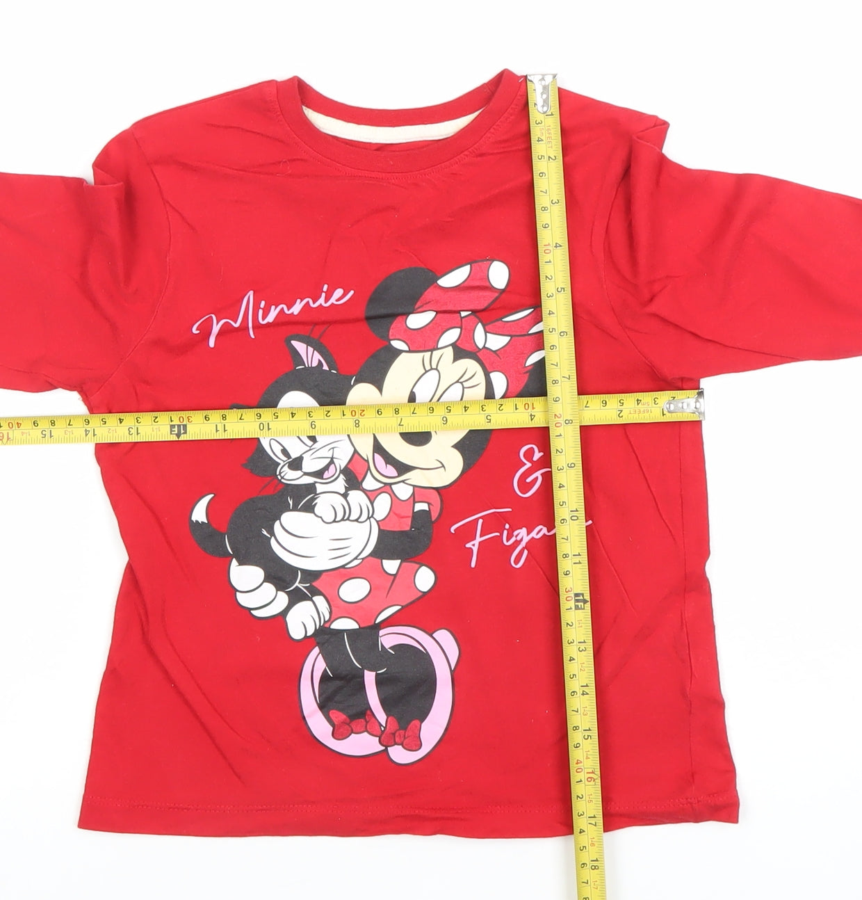 Disney Minnie Mouse Girls Red Long Sleeve Nightshirt 6-7 Years