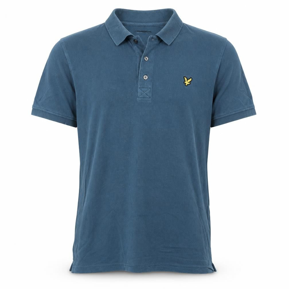 Lyle & Scott Men's Blue Cotton Polo Shirt Size L Classic Fit