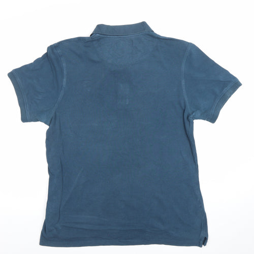 Lyle & Scott Men's Blue Cotton Polo Shirt Size L Classic Fit