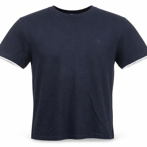 Nines Collection Men's Blue Cotton Crew Neck T-Shirt Size L