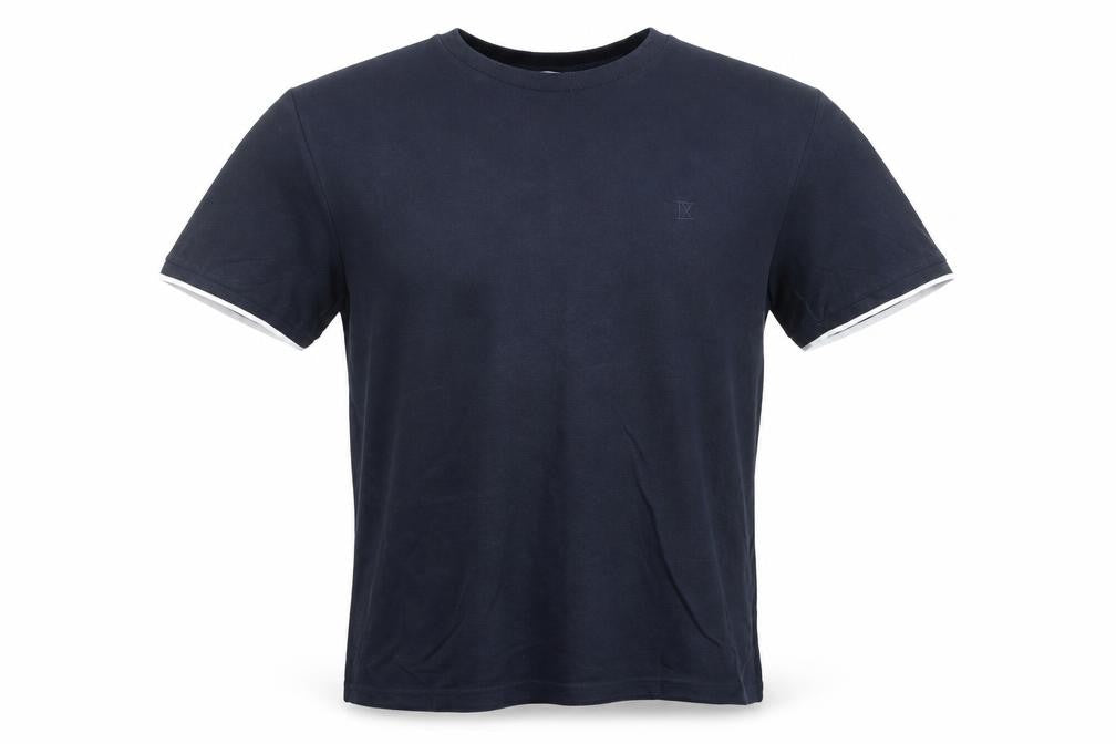Nines Collection Men's Blue Cotton Crew Neck T-Shirt Size L