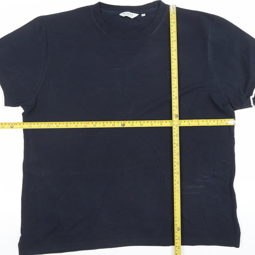 Nines Collection Men's Blue Cotton Crew Neck T-Shirt Size L