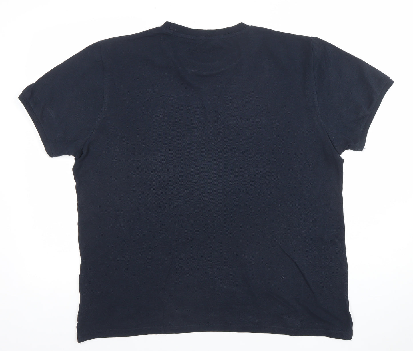 Nines Collection Men's Blue Cotton Crew Neck T-Shirt Size L