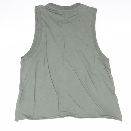 P.E Nation Women's Green Cotton Sleeveless Tank Top Size M
