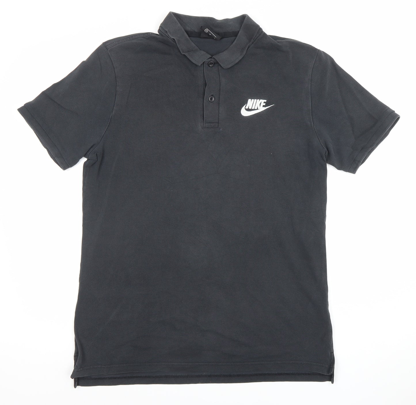 Nike Men’s Black Cotton Polo Shirt M Regular Fit Sports Casual