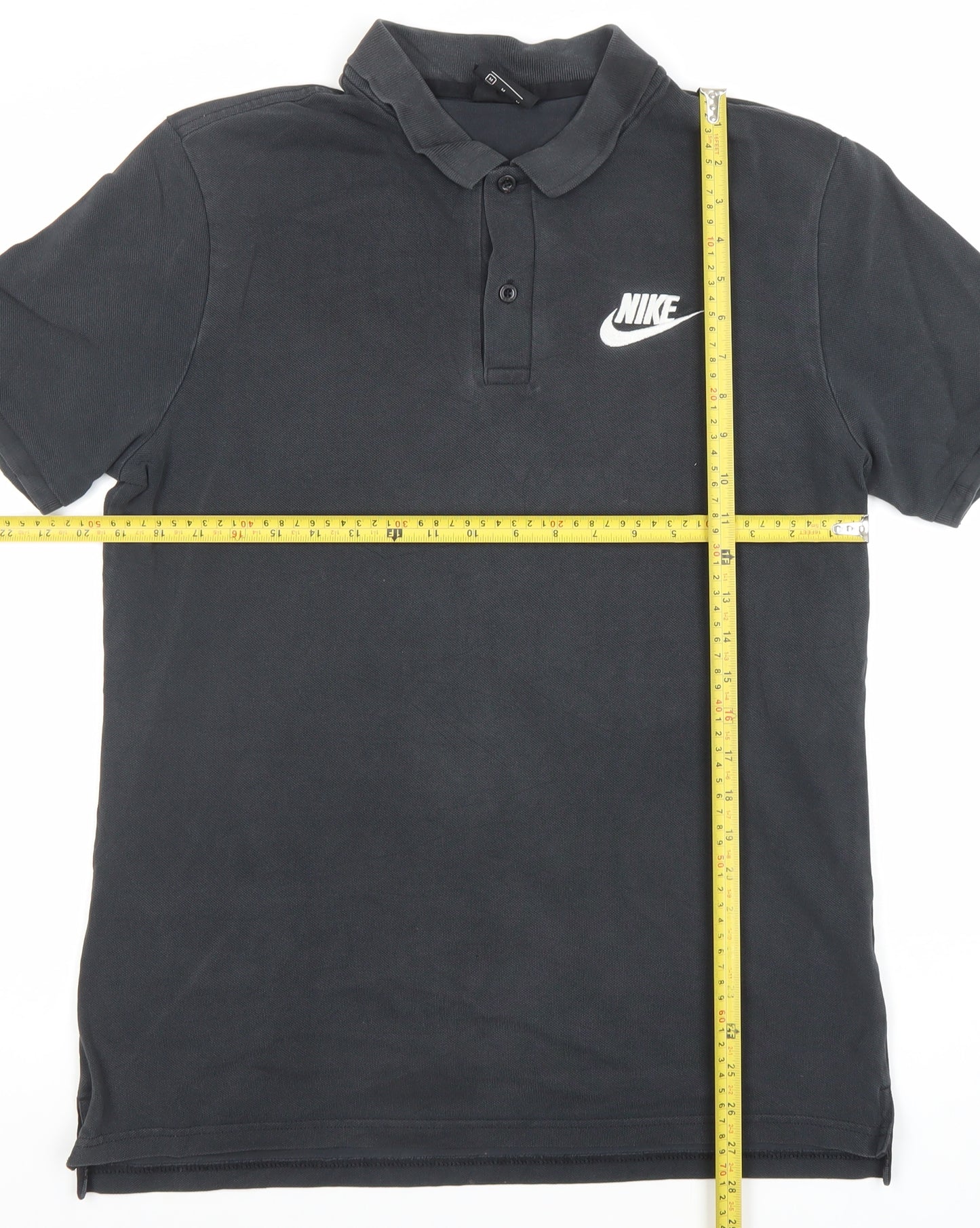 Nike Men’s Black Cotton Polo Shirt M Regular Fit Sports Casual