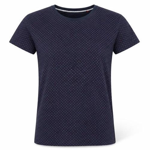 Denim & Flower Blue Polka Dot Cotton T-Shirt Unisex S