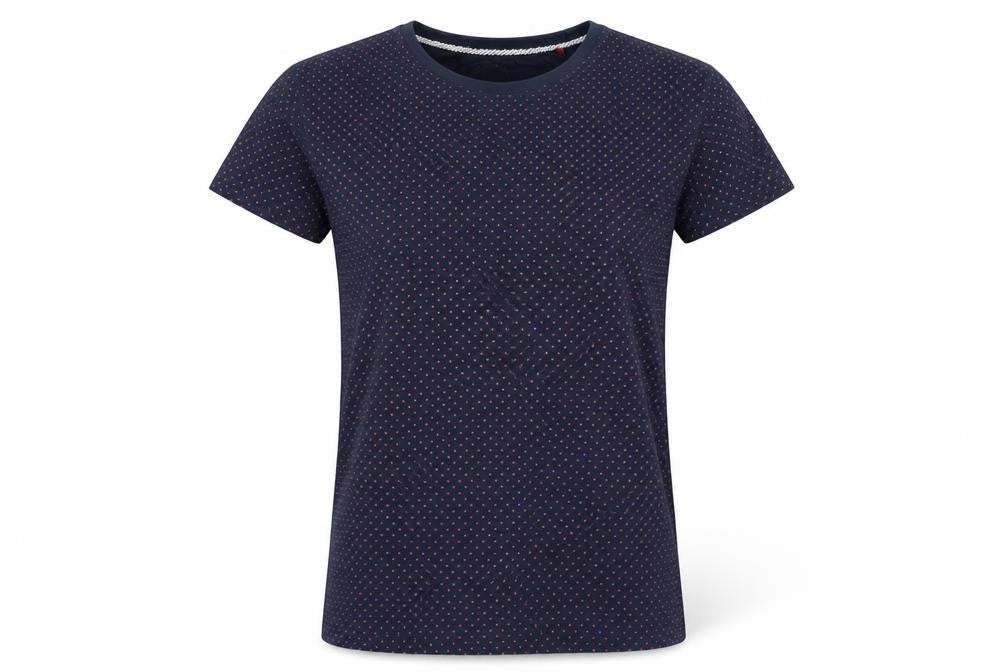 Denim & Flower Blue Polka Dot Cotton T-Shirt Unisex S