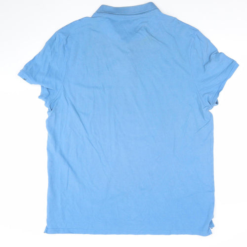 U.S. Polo Assn. Men's Blue Regular Fit 3XL Cotton Polo Shirt