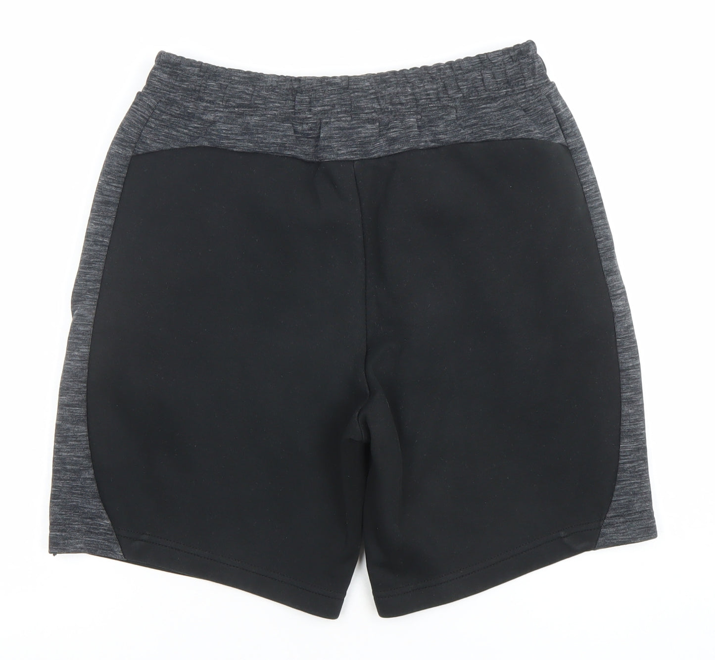 Puma Men's Black Athletic Gym Shorts S Regular Fit Elastic Waist