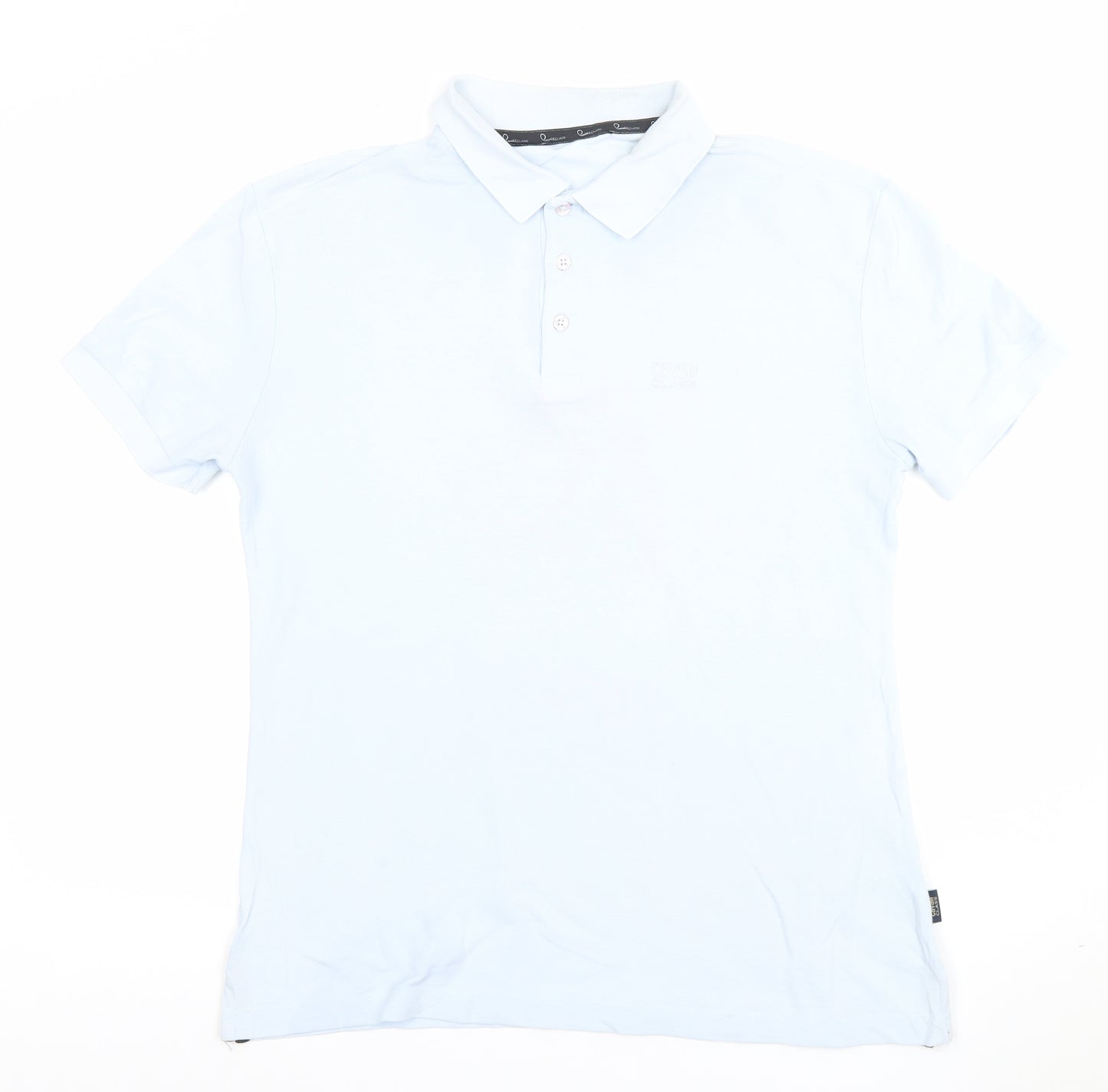 Armani Exchange Men's Blue Slim Fit Cotton Stretch Polo Shirt Size L