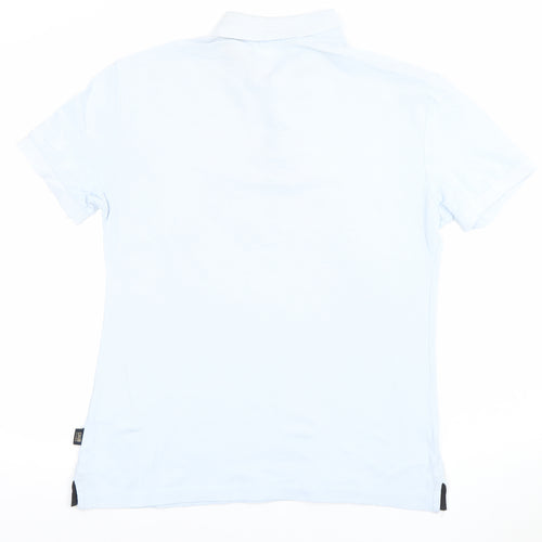 Armani Exchange Men's Blue Slim Fit Cotton Stretch Polo Shirt Size L