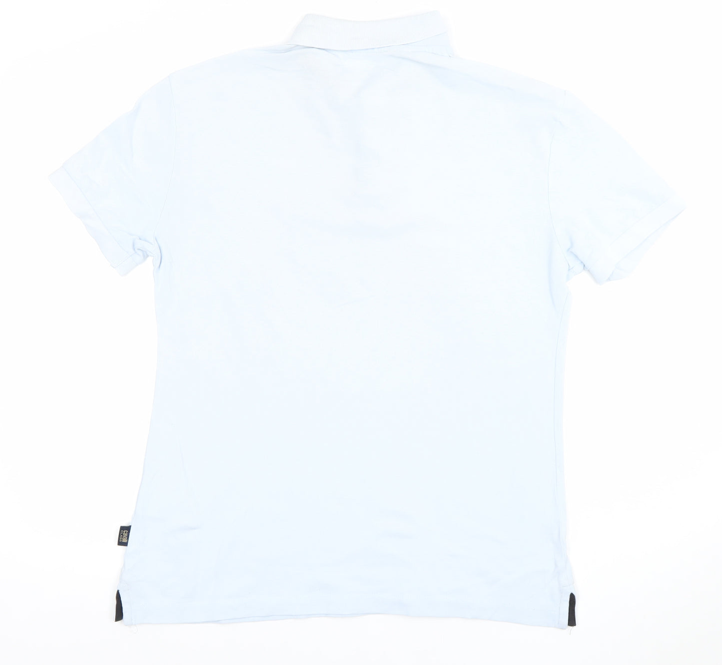 Armani Exchange Men's Blue Slim Fit Cotton Stretch Polo Shirt Size L