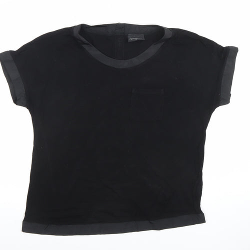 Next Women’s Black Short Sleeve Woven Blouse Size 14
