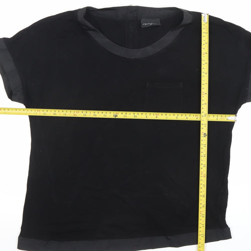 Next Women’s Black Short Sleeve Woven Blouse Size 14