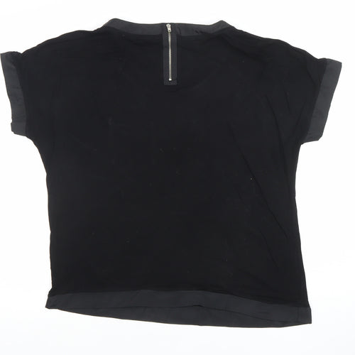 Next Women’s Black Short Sleeve Woven Blouse Size 14