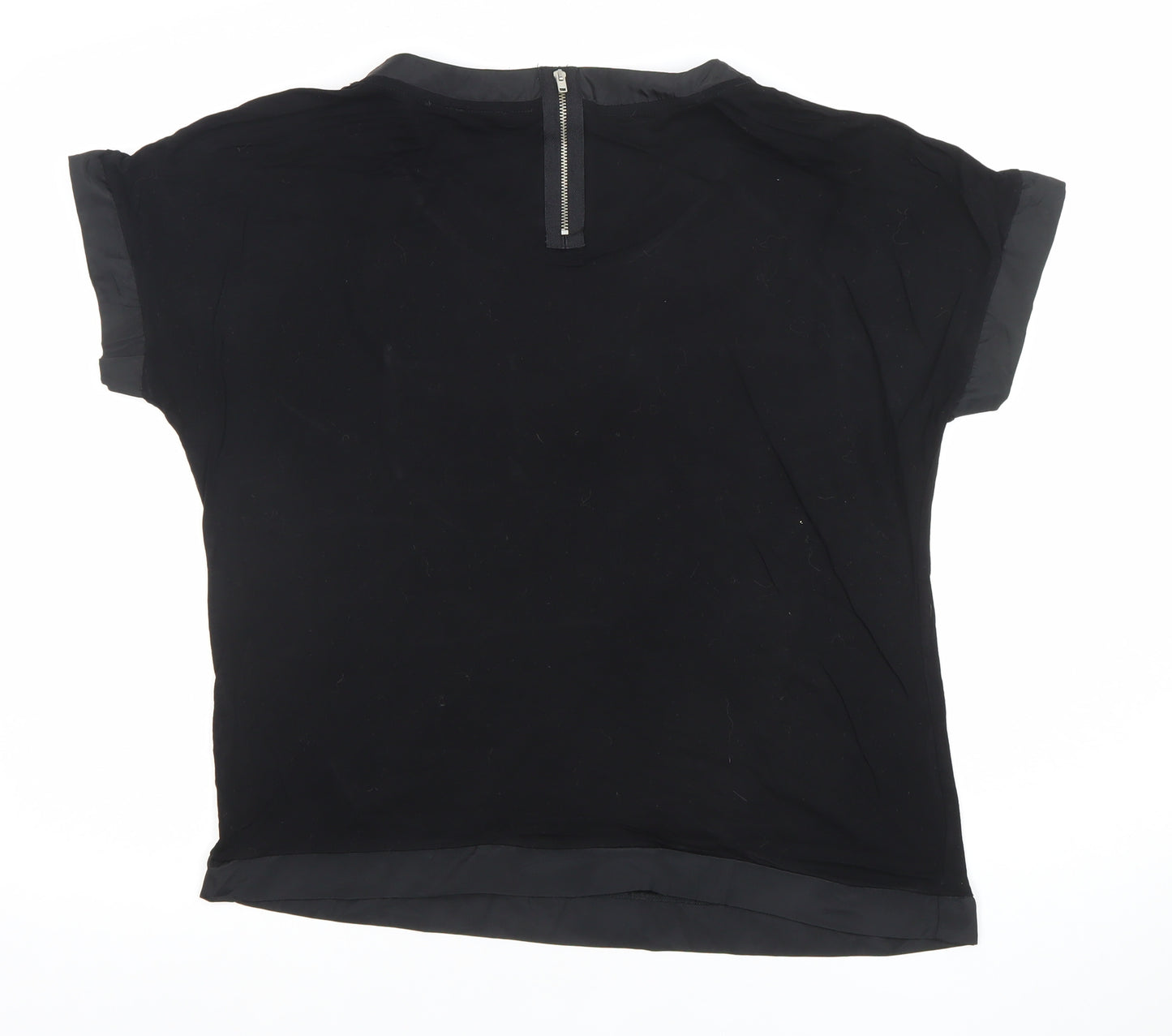 Next Women’s Black Short Sleeve Woven Blouse Size 14