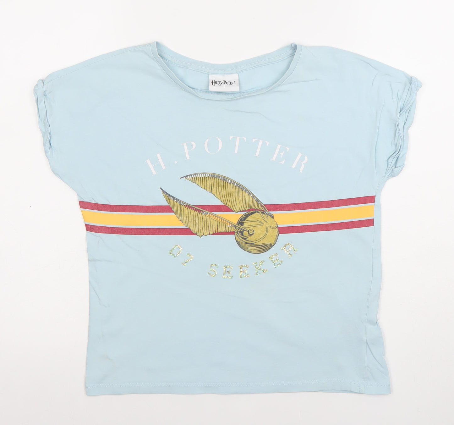 Tu Girls Blue Harry Potter Seeker Graphic T-Shirt 13 Years 158cm
