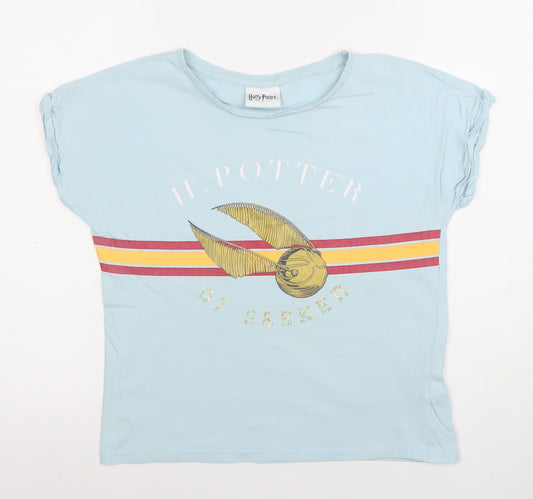 Tu Girls Blue Harry Potter Seeker Graphic T-Shirt 13 Years 158cm
