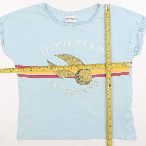 Tu Girls Blue Harry Potter Seeker Graphic T-Shirt 13 Years 158cm