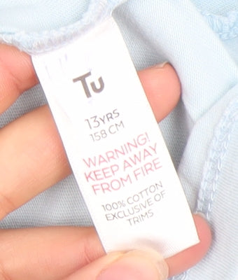 Tu Girls Blue Harry Potter Seeker Graphic T-Shirt 13 Years 158cm