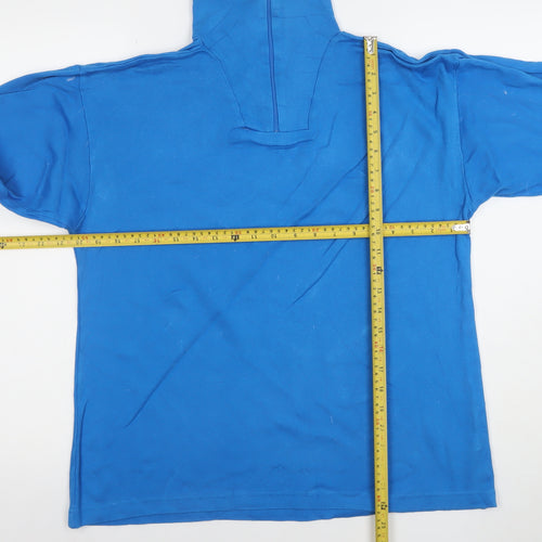 Trespass Men's Blue High Neck Full Zip Cotton Sweatshirt Size L