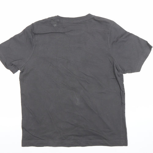 No Fear Boys Black Motorcycle Graphic T-Shirt 11-12 Years Regular Fit