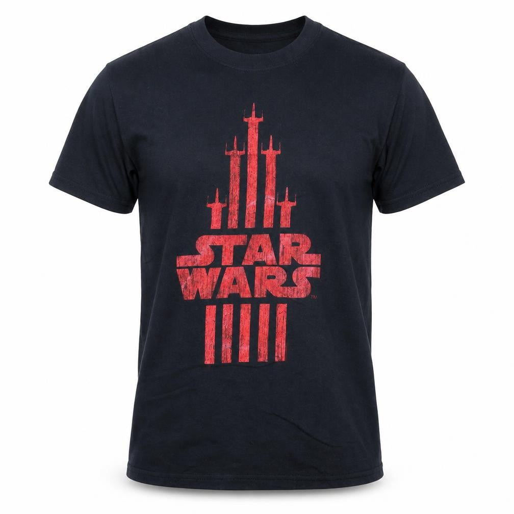 Star Wars Men's Black Graphic Print Cotton T-Shirt Size S