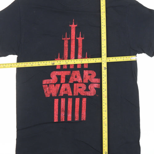 Star Wars Men's Black Graphic Print Cotton T-Shirt Size S