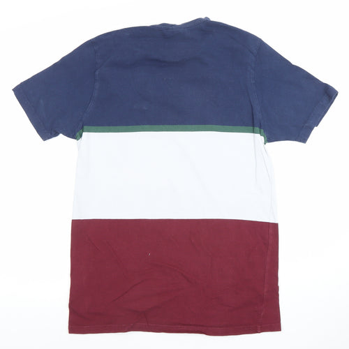 Ellesse Men's Multicoloured Colourblock Cotton T-Shirt UK M