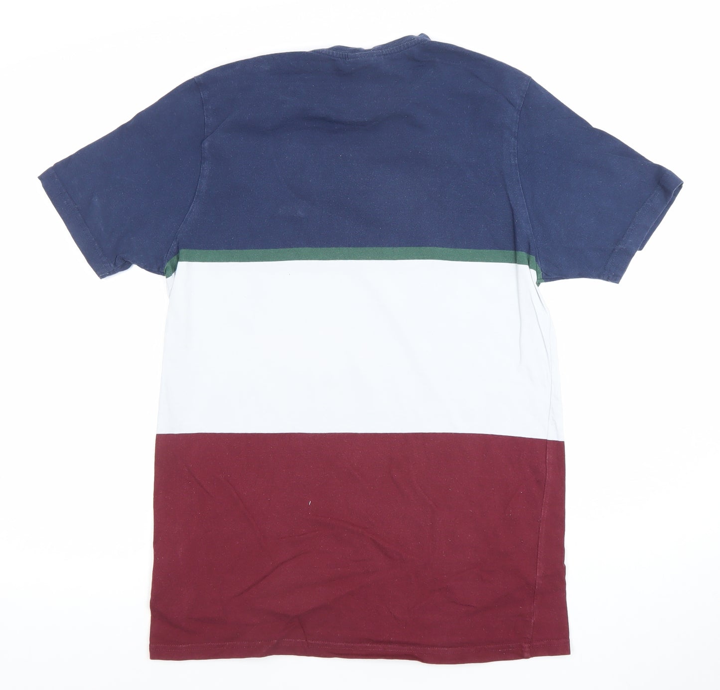Ellesse Men's Multicoloured Colourblock Cotton T-Shirt UK M