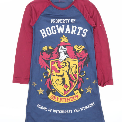 Harry Potter Girls Multicoloured 9-10 Years Long Sleeve Nightshirt Gryffindor