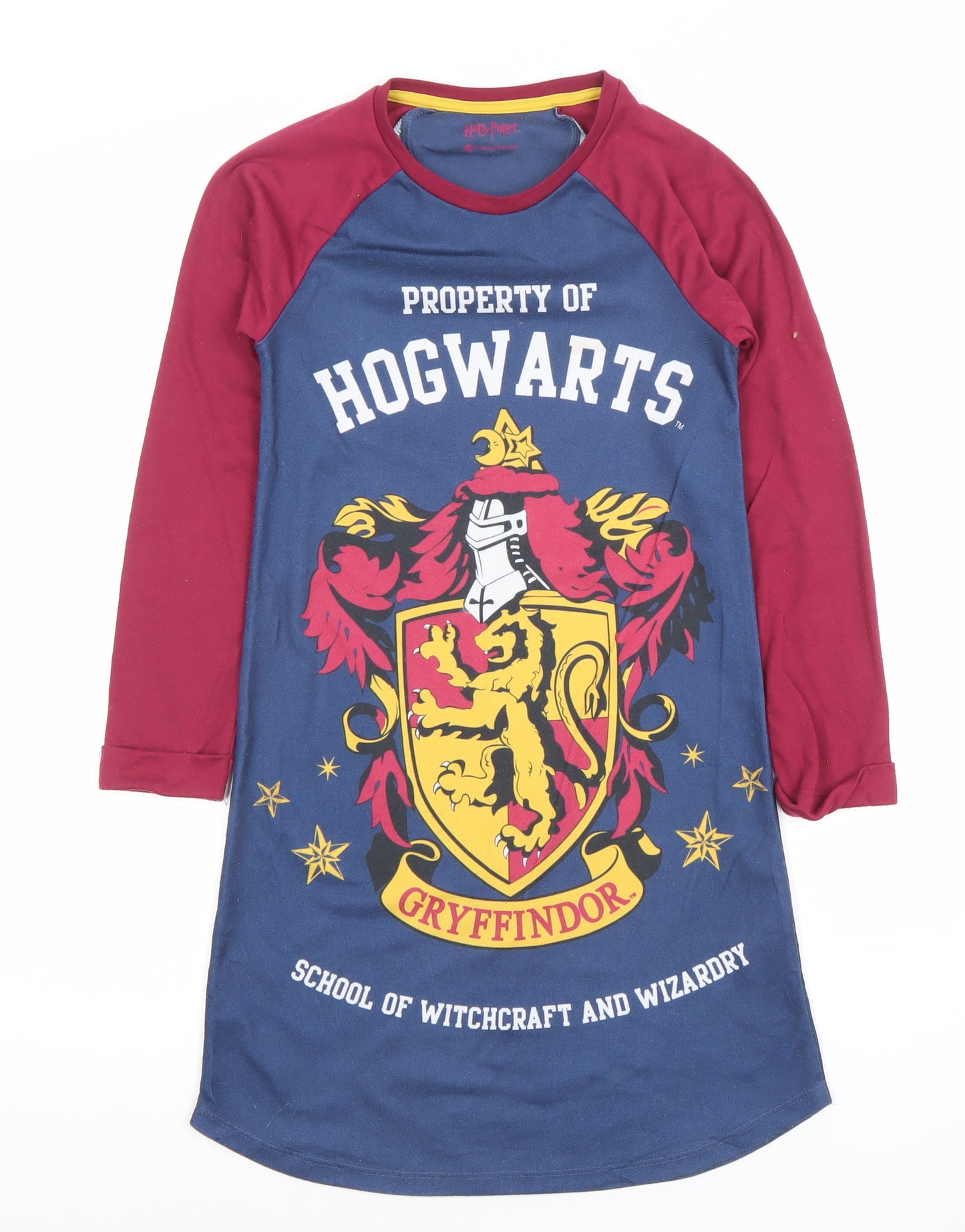 Harry Potter Girls Multicoloured 9-10 Years Long Sleeve Nightshirt Gryffindor