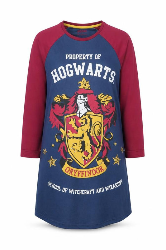 Harry Potter Girls Multicoloured 9-10 Years Long Sleeve Nightshirt Gryffindor