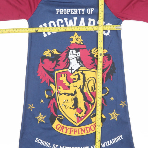 Harry Potter Girls Multicoloured 9-10 Years Long Sleeve Nightshirt Gryffindor