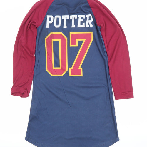 Harry Potter Girls Multicoloured 9-10 Years Long Sleeve Nightshirt Gryffindor