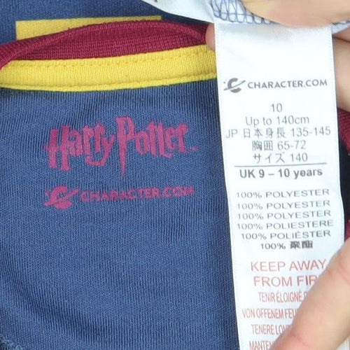 Harry Potter Girls Multicoloured 9-10 Years Long Sleeve Nightshirt Gryffindor