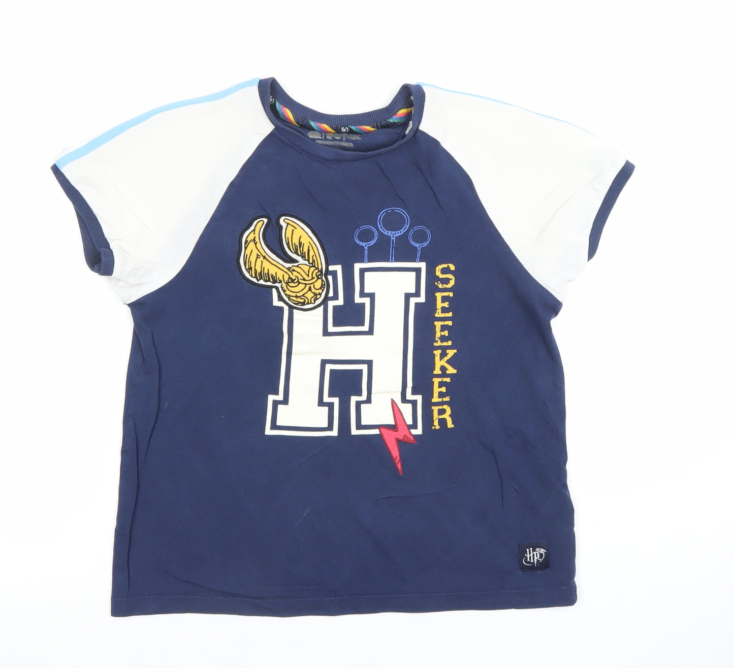 Marks and Spencer Boys Blue Harry Potter Seeker Short Sleeve T-Shirt 9-10 Years